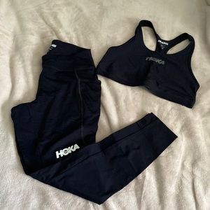 Hoka one one legging/bra bundle